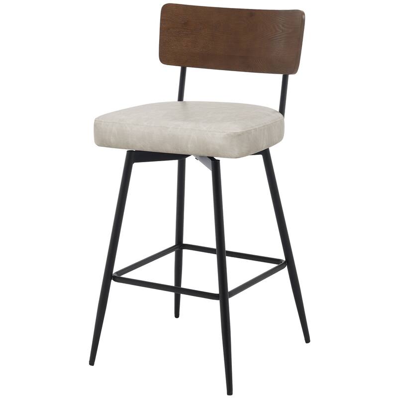 26"/ 29" Faux Leather Swivel Counter/ Bar Stools Set of 2/3