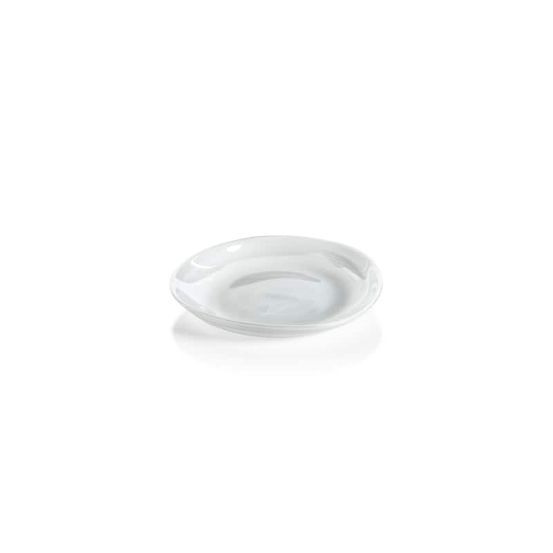 Reneta Alabaster Glass Plates, Set of 6 - 6.75"