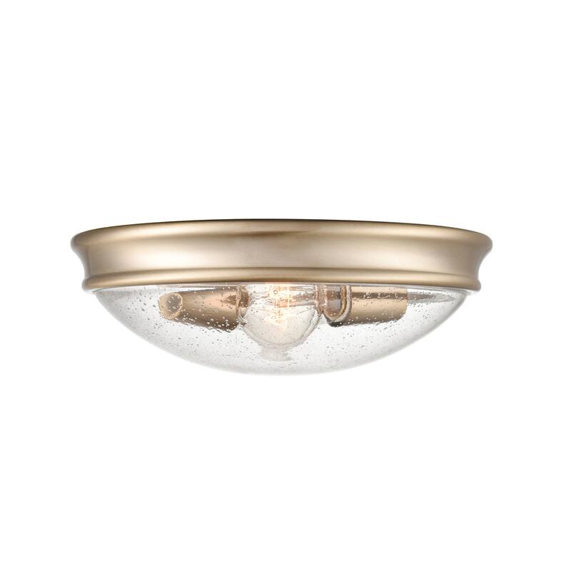 Millennium Lighting 2 Light 12" Wide Flush Mount Bowl Ceiling Fixture - Modern Gold