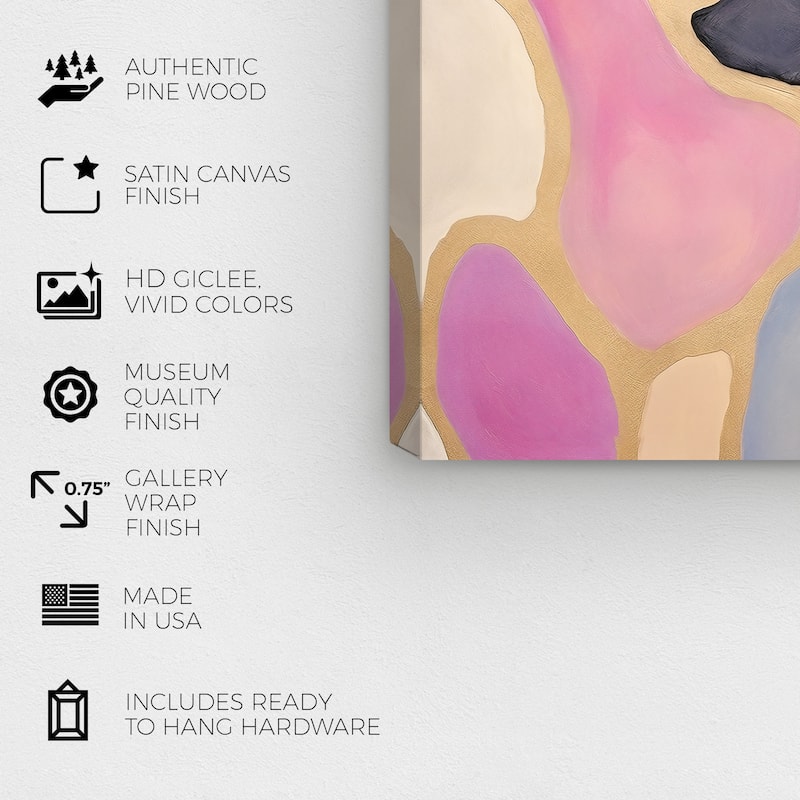 Wynwood Studio Canvas Abstract Glazed in Gold Gold and Metallic Gold Modern & Contemporary Wall Art Canvas Print