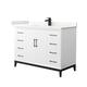 Option White / Giotto Quartz Top / Matte Black Hardware