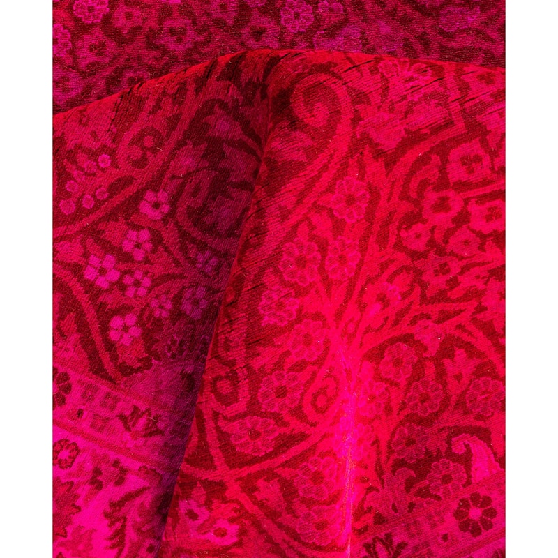 Overdyed One-of-a-Kind Hand-Knotted Area Rug - Pink - 4' 9" x 10' 2"