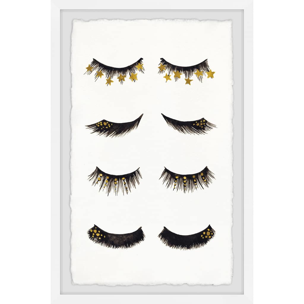 Assorted Eyebrows Framed Wall Art, Elegant Home Touch - Sophisticated Artwork for Refined Décor