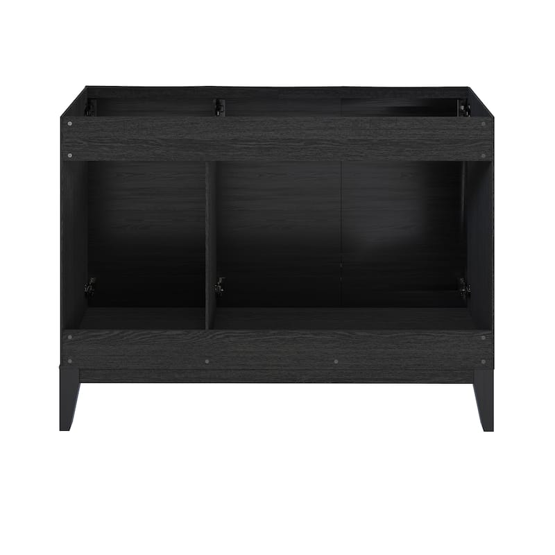 Swiss Madison Vincennes 48" Freestanding Bathroom Vanity Cabinet without Top in Black Oak