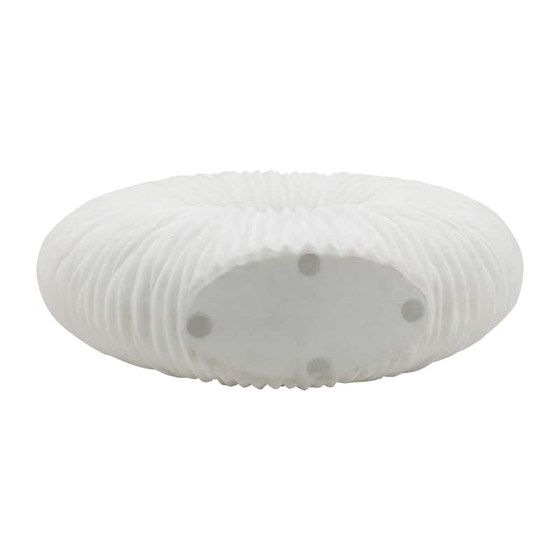 Sagebrook Home's Unique 21" Nataly Large Quartz Resin Vase - Elegant White Finish, Perfect for Modern Homes