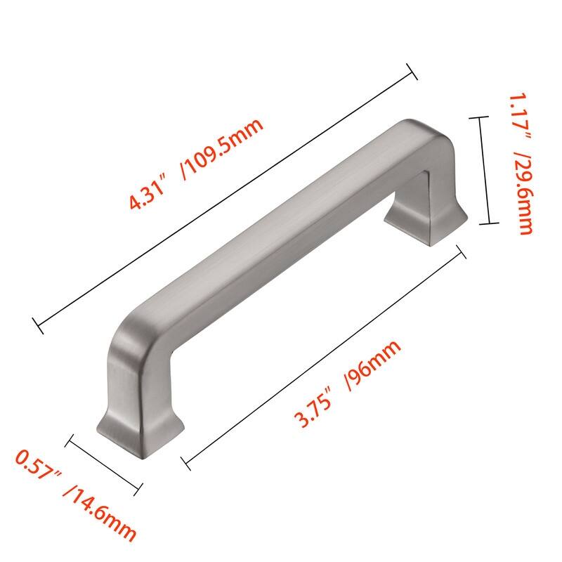Utopia Alley Bergen Cabinet Ring Pull Knob, Decorative Cabinet Drop Pull Knobs, Pull Knobs 1.16", 3.75"/6.3" Center to Center