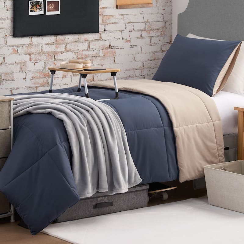 The Sheet Lab Box Stitch Reversible Comforter Sets