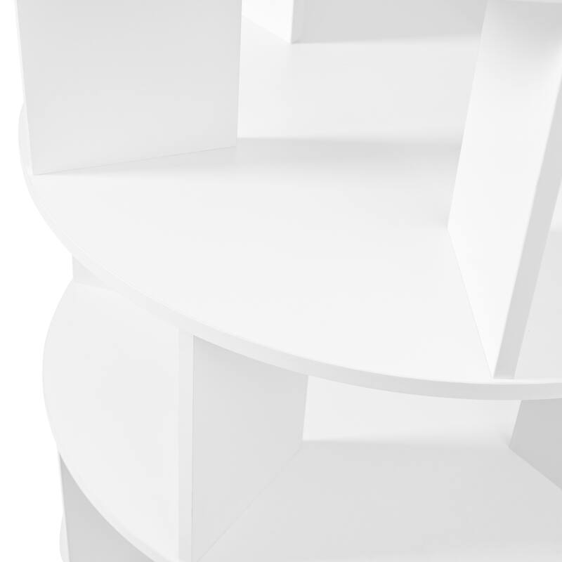 7-Tier Round Rotating Shoe Rack Tower, Spinning Shoe Shelf with 5 Grids Per Layer, Shoe Closet Organizer for Entryway