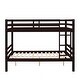 preview thumbnail 20 of 40, Full over Full Wooden Bunk Bed, High Guardrail,Ladder, No Box Spring