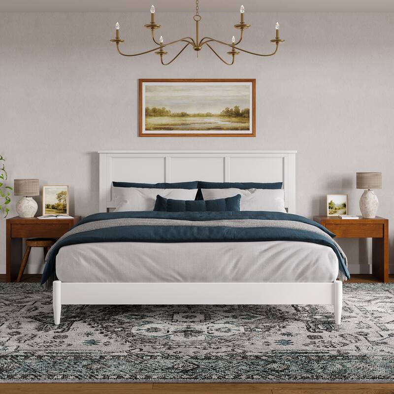 Charlotte Solid Wood Low Profile Platform Bed