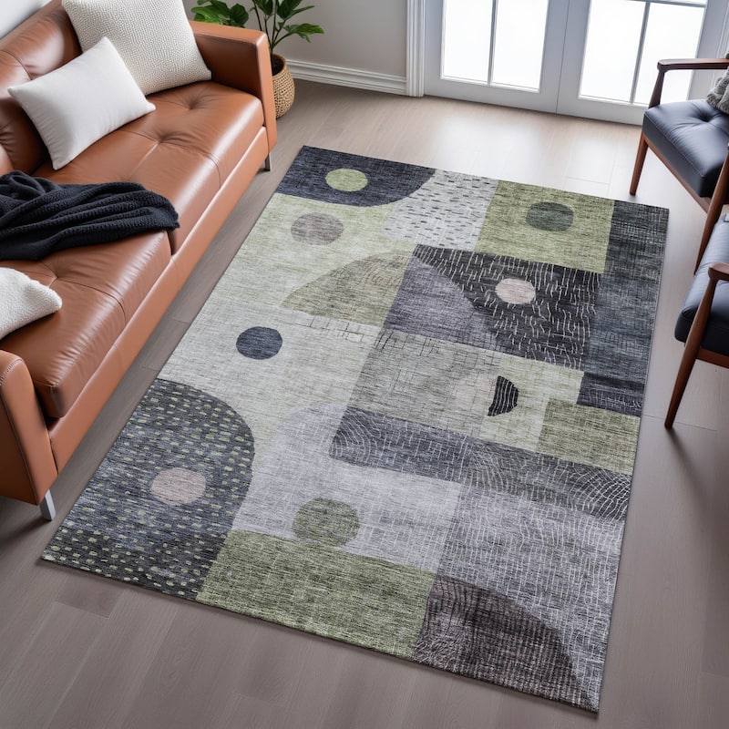 Premium Washable Super Soft Modern Retro Mayfield Rug