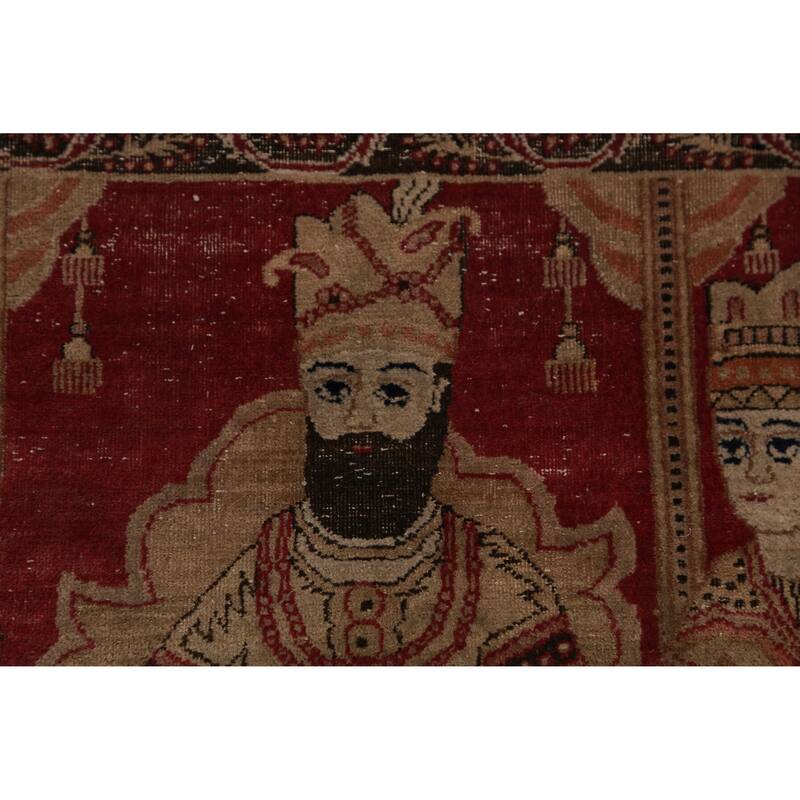 Set Of 2 Vegetable Dye Kerman Ravar Persian Rug Handmade Wool Carpet - 1'11" x 2'8"