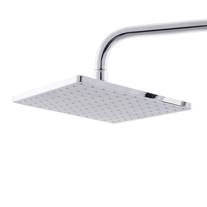 SAFAVIEH Solea Arminda Wall Mount Bathroom Shower Tub Combination - 8"W x 20"D x 40"H - 8Wx20Dx40H - Chrome