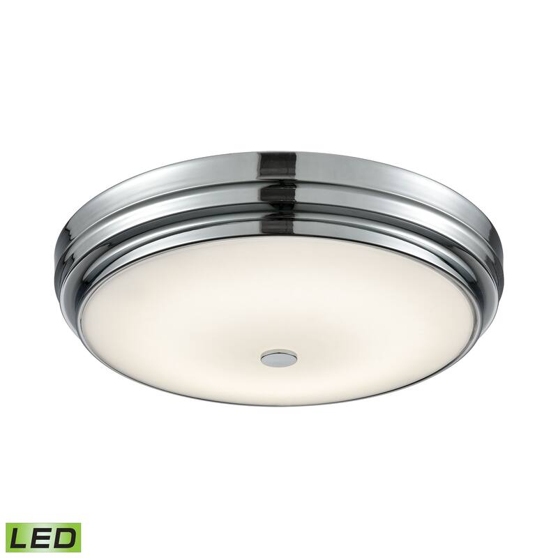 Elk Home Garvey Chrome 15.75 Inch Wide 1 Light Flush Mount