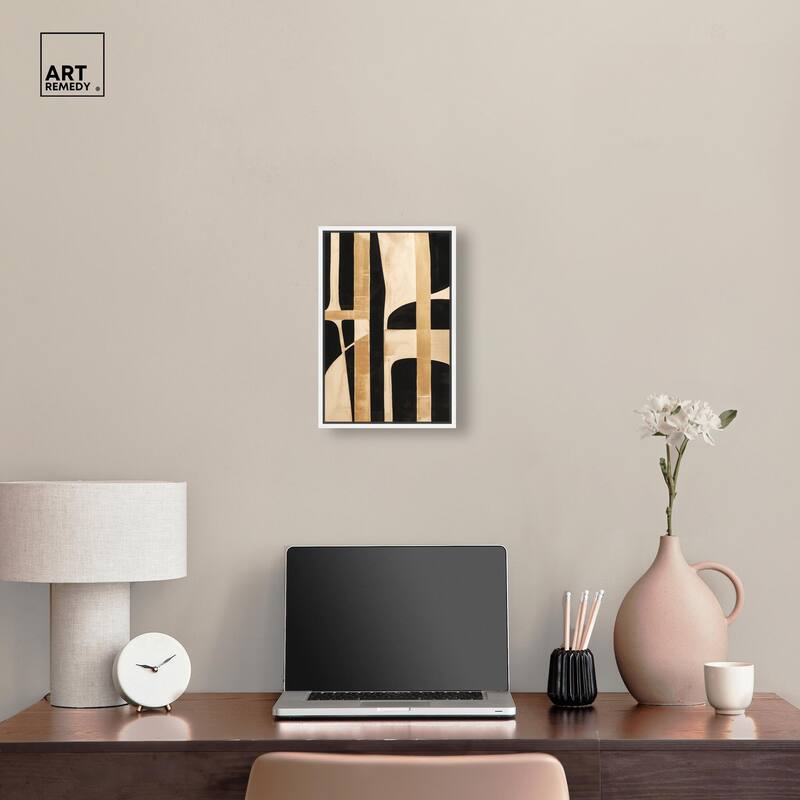 Noir and Gold I Canvas by Art Remedy