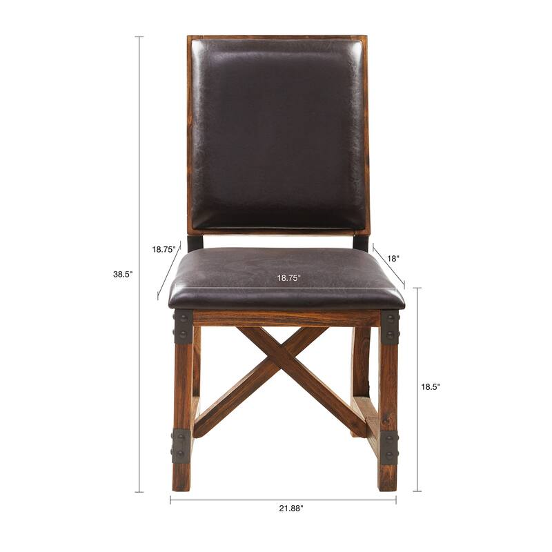 Faux Leather Upholstered Dining Chair Side Chairs Kitchen Chairs