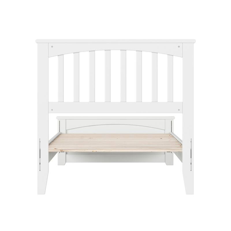 Becket Solid Wood Low Profile Platform Bed with Matching Footboard