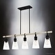 preview thumbnail 3 of 3, Luxury Casual Chandelier, 11.50H x 42.00W, with Coastal Style, Earth Black, UQL4841 by Urban Ambiance