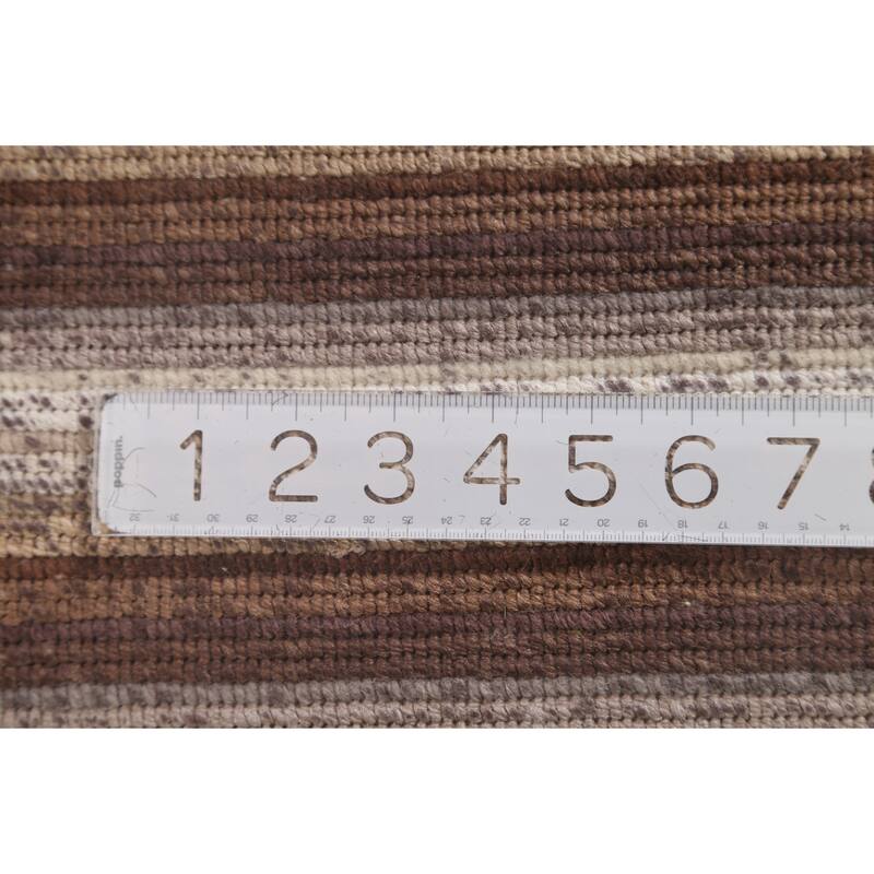 Abstract Accent Rug Hand-Knotted Modern Wool Carpet - 2'9"x 4'11"