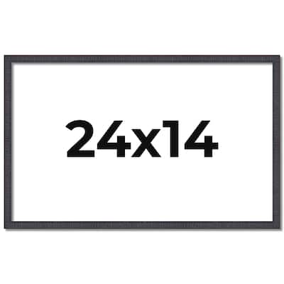 24x14 Frame Brown Solid Wood Picture Frame - Complete Modern Photo