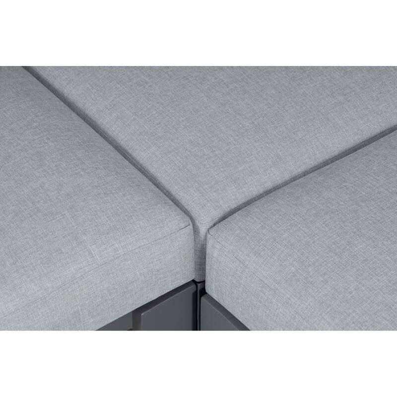 Sardinia Aluminum Frame Outdoor Sectional Sofa