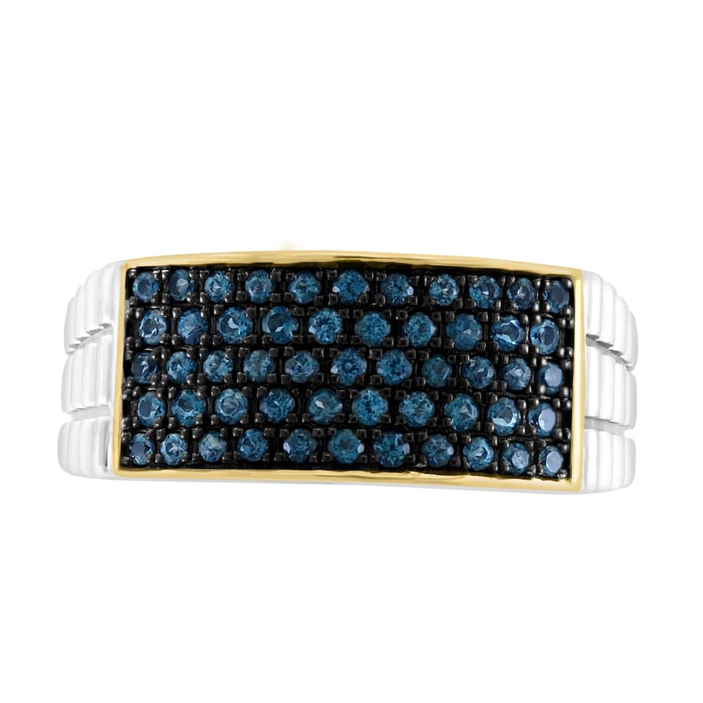 EFFY Men's 925 Sterling Silver London Blue Topaz Ring