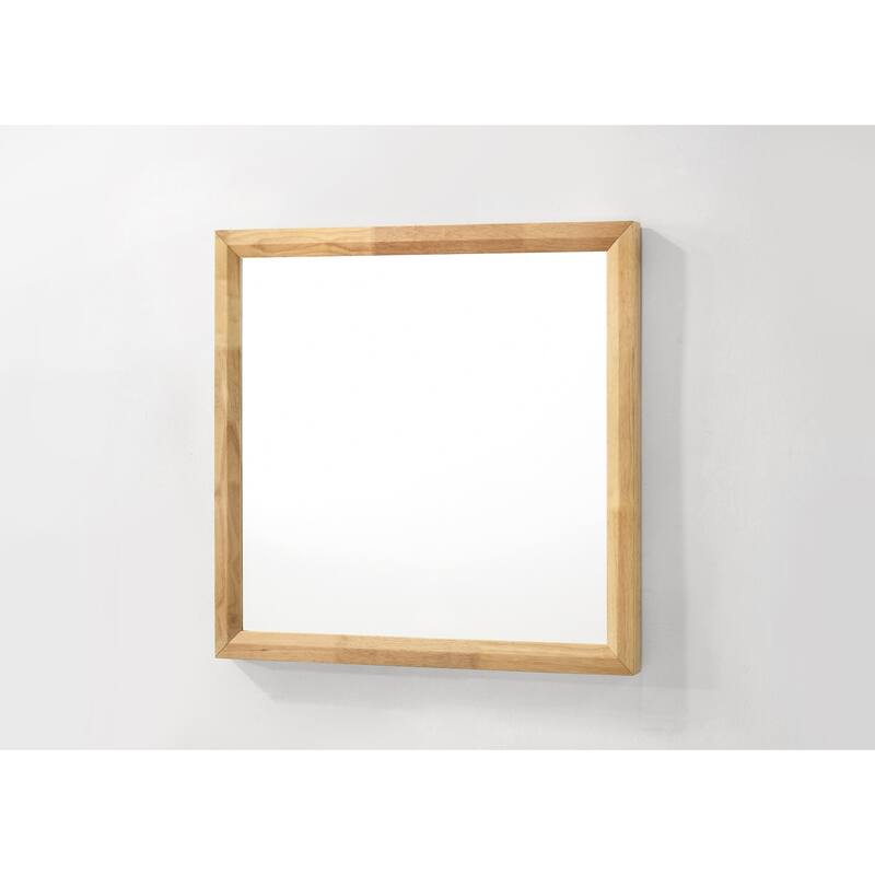 Nova Domus Santa Barbara Modern Natural Rectangular Mirror - White/Oak - White/Oak