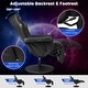 preview thumbnail 3 of 3, Massage Gaming Recliner Adjustable Racing Swivel Chair Blue/Black/Red
