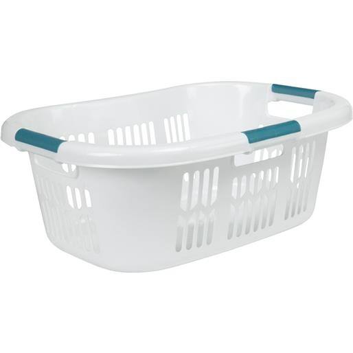 Shop Rubbermaid Home White Laundry Basket Fg299787wht Unit Each Overstock 17552903