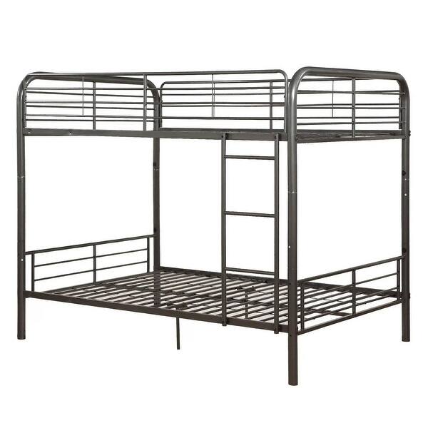 slide 2 of 5, Metal Full/Full Bunk Bed, Gunmetal Gray