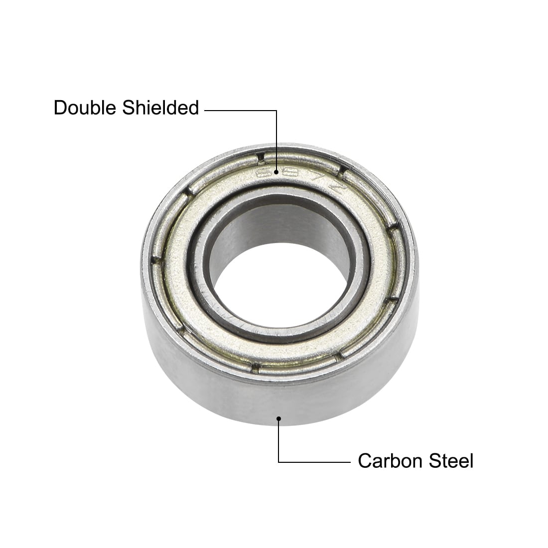 Deep Groove Ball Bearing Metric Double Shielded High Carbon Steel Z2