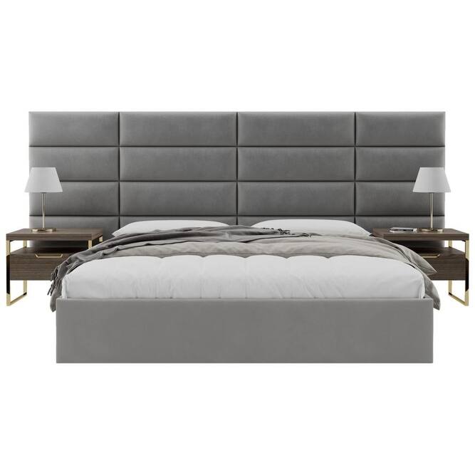 VANT Upholstered Headboards - Smoke Gray - 30 Inch - Set of 4 panels