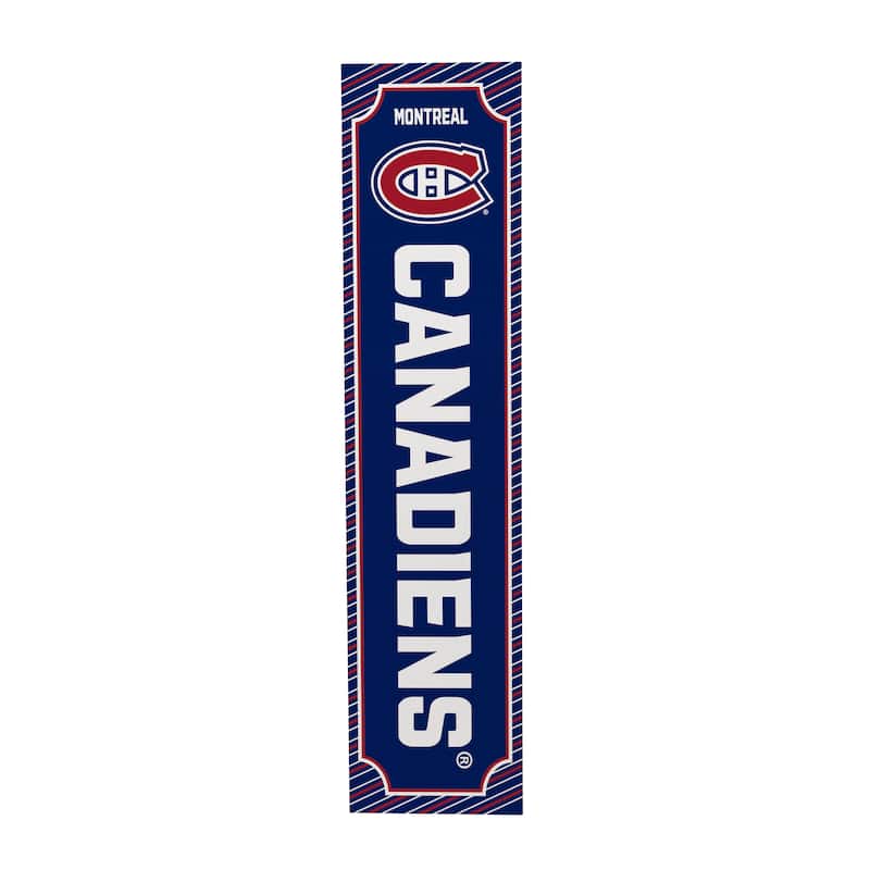 47" Double Sided Seasonal Porch Leaner, Montreal Canadiens - 47" x 11.25"