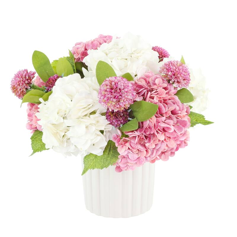 Hydrangea and Dahlia Centerpiece - 16