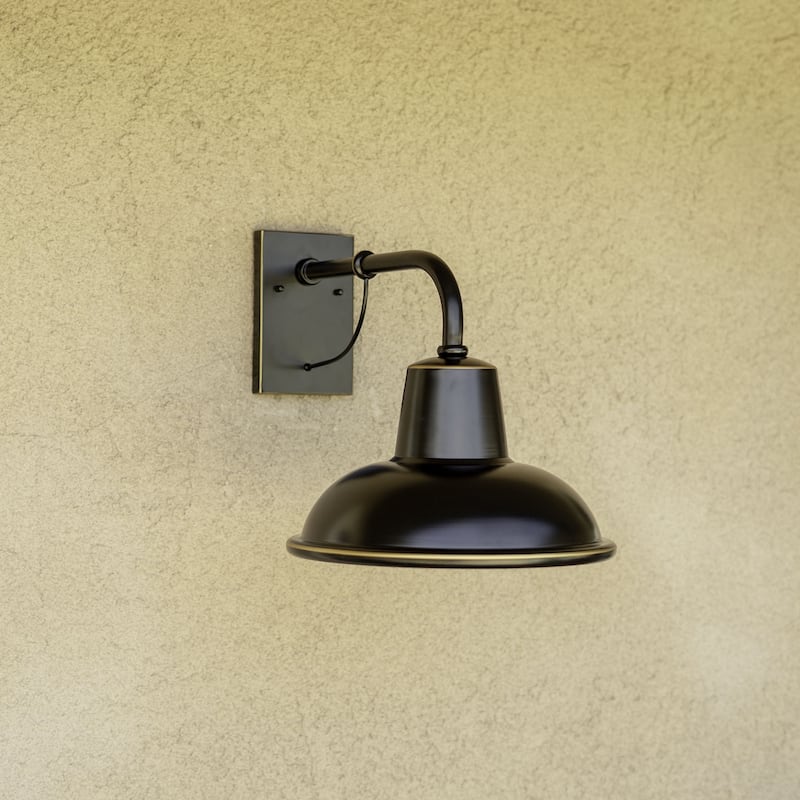 1 Light Outdoor Barn Light in Imperial Black