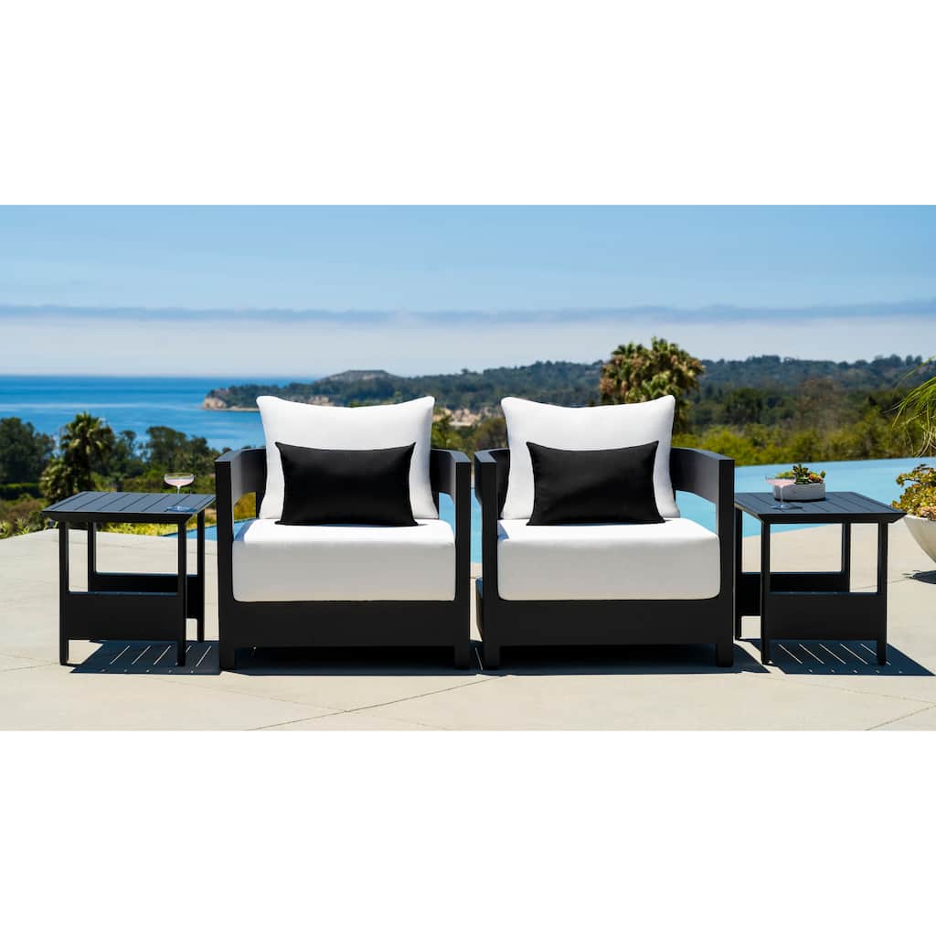 Abbyson Santorini 4 Piece Outdoor Collection