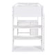 preview thumbnail 6 of 18, Twin Size Loft Bed with Ladder, Shelves, Solid Wood Loft Bed Frame with 4-Drawers Desk, Box Spring No Required