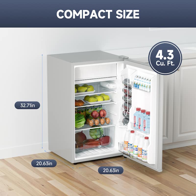 4.3 Cu.Ft Mini Fridge with Freezer