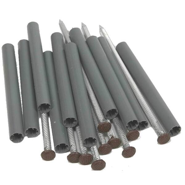 Shop Amerimax 2504319 Aluminum Gutter Spike With Plastic Ferrule 7 Brown Overstock 20049811