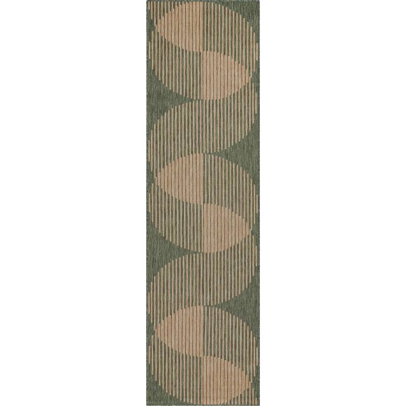 Well Woven Medusa Alder Indoor Outdoor Striped Modern Area Rug