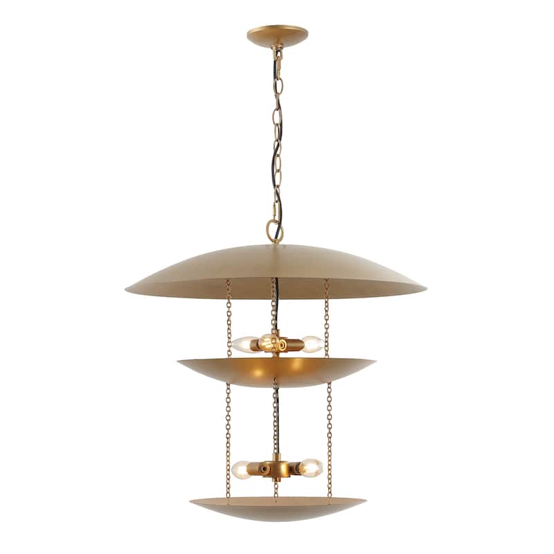 SAFAVIEH Jules 5 Light 24-inch Metal Pendant - 24"W x 24"D x 84"H