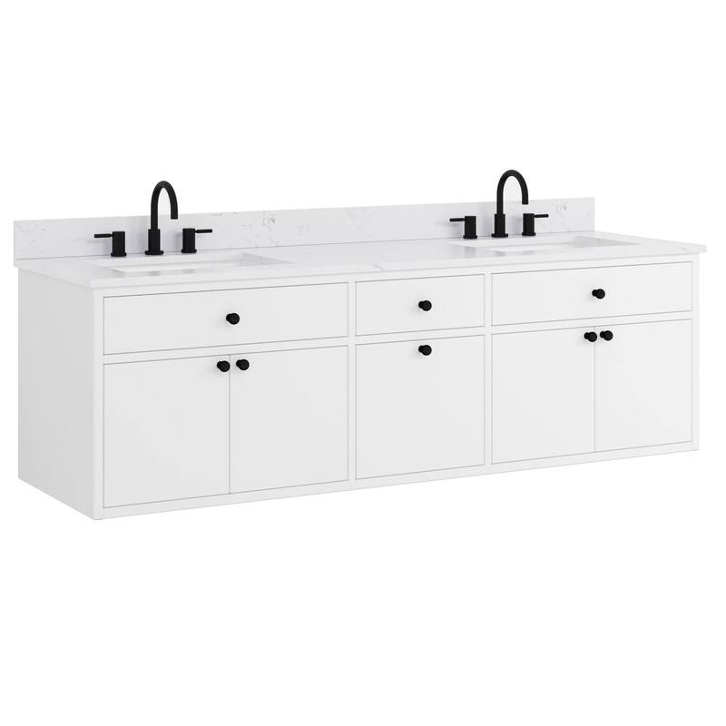 Avanity PAISLEY-VS72 Paisley 72" Free Standing Double Basin Vanity Set