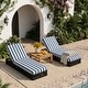 preview thumbnail 44 of 112, Patio Recline Chairs Adjustable Chaise Lounge with Cushions (Set of 2)