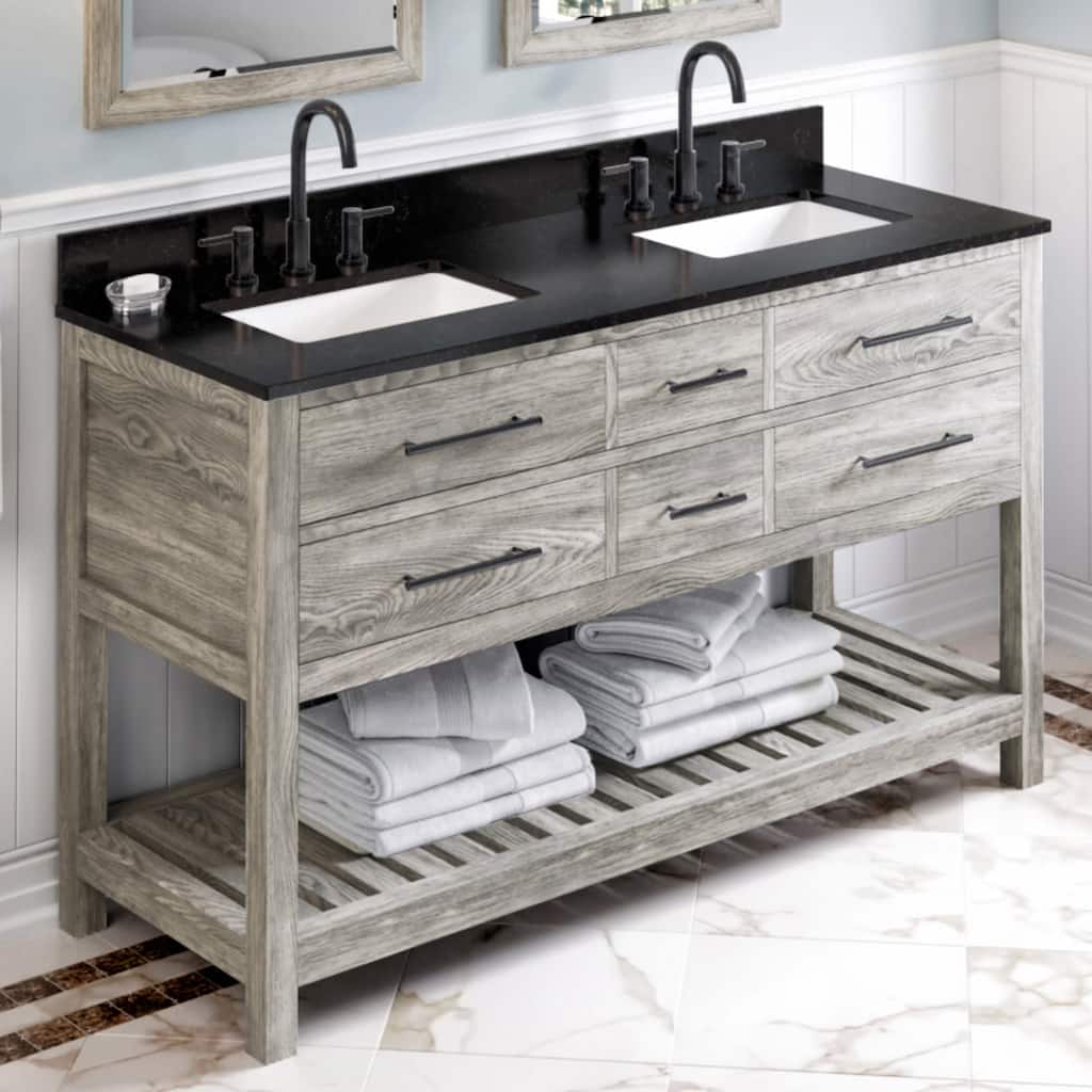 Jeffrey Alexander VKITWAV60R-GRANITE Wavecrest II 60" Free Standing