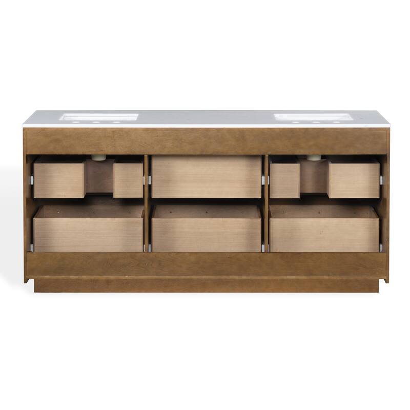 SAFAVIEH Couture Gabrietta Sink Vanity - 72"W x 22"D x 34"H