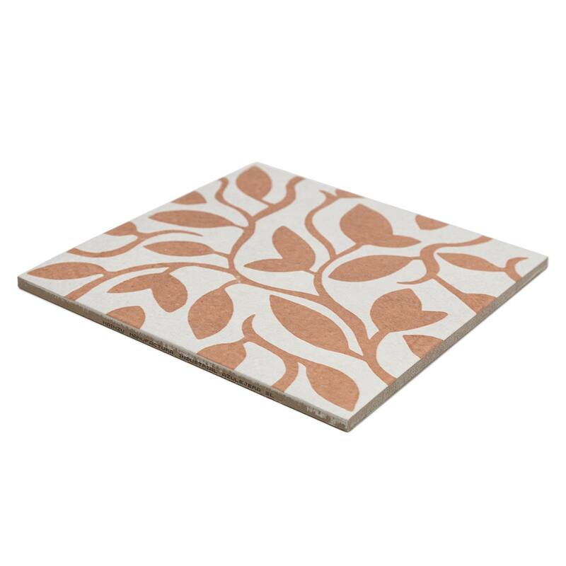 Verity Vine 8x8 Matte Porcelain Encaustic Tile - Floor, Wall, Backsplash