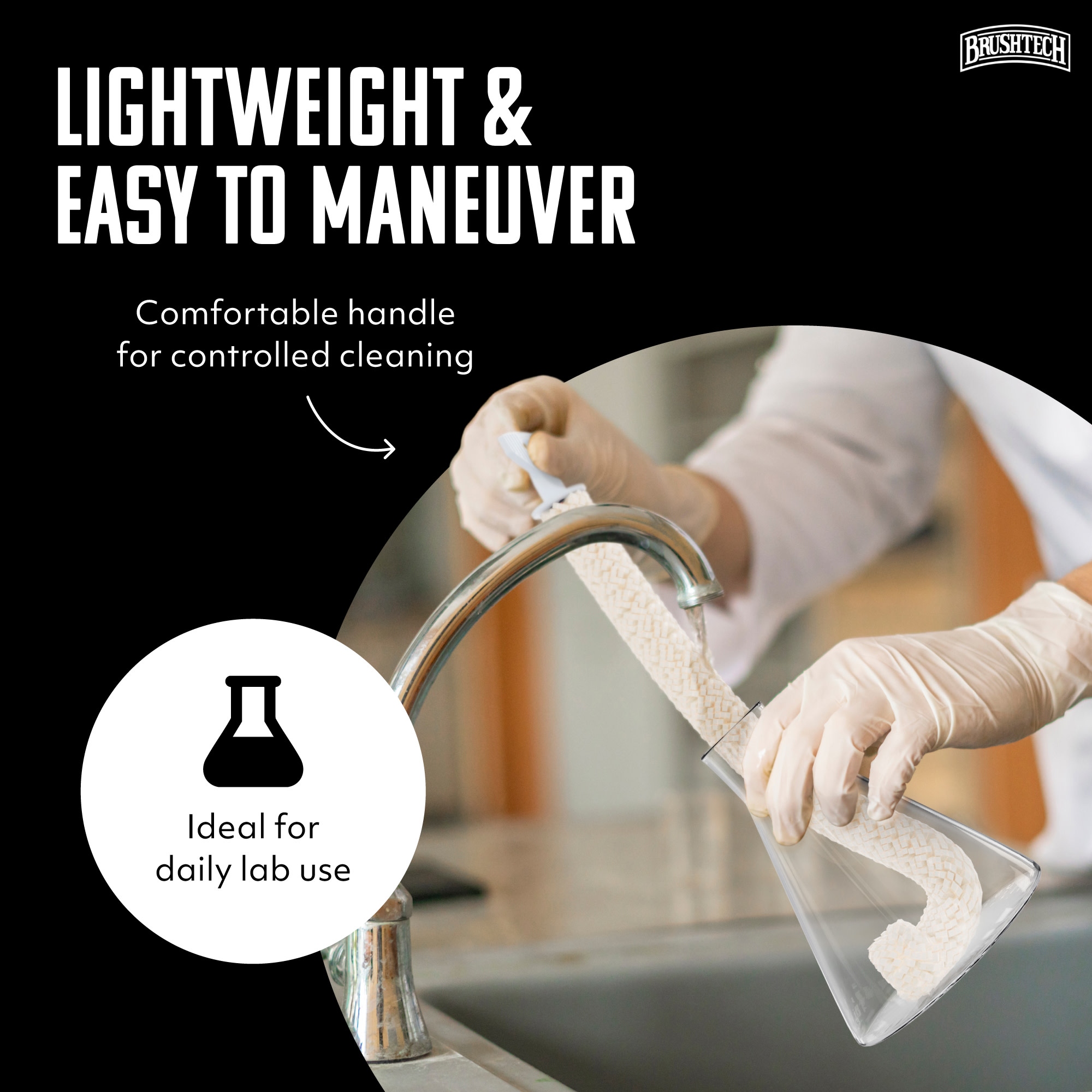 Brushtech Laboratory Glassware Brush - Foam