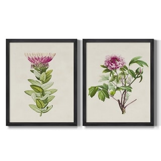 Pretty Pink Botanicals IV Premium Framed Canvas - Ready to Hang - Bed ...