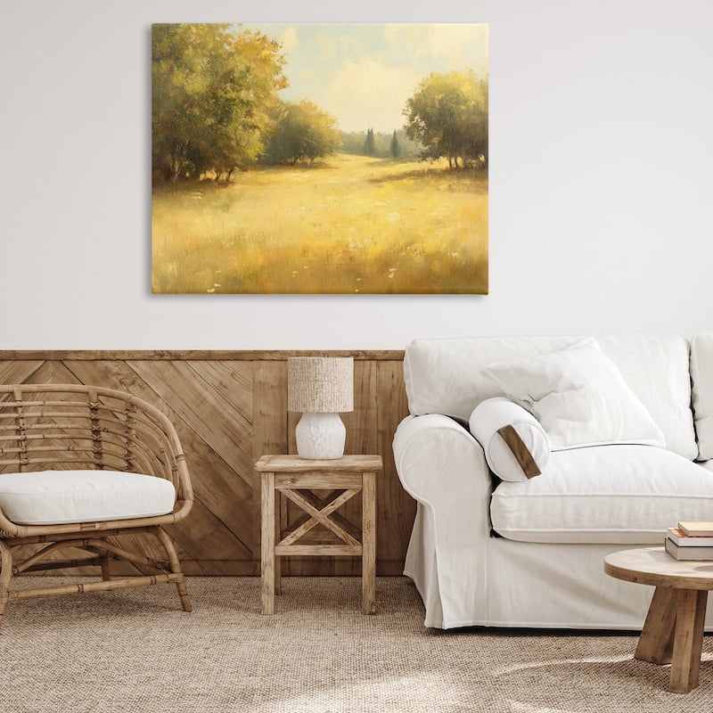 Stupell Calming Countryside Nature Canvas Wall Art Design By Petal Prints Design