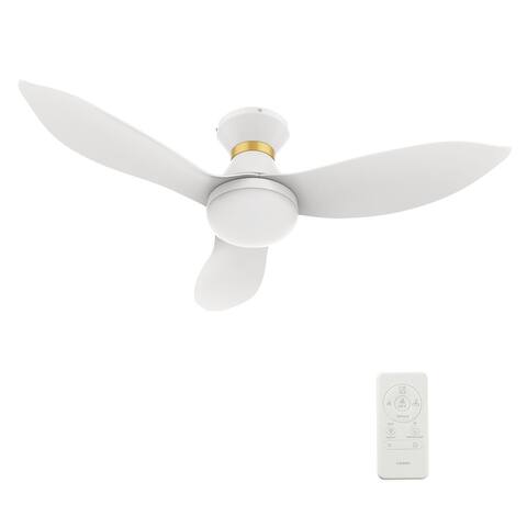 Chamomile 45'' Smart Ceiling Fan with Remote, Light Kit IncludedWorks with Google Assistant and Amazon Alexa,Siri Shortcut